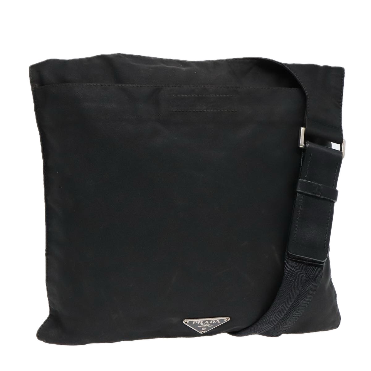 Prada Shoulder Bag Nylon Black Auth Bs18093